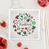 Elegant Merry Kerstparty Servet (Insitu)