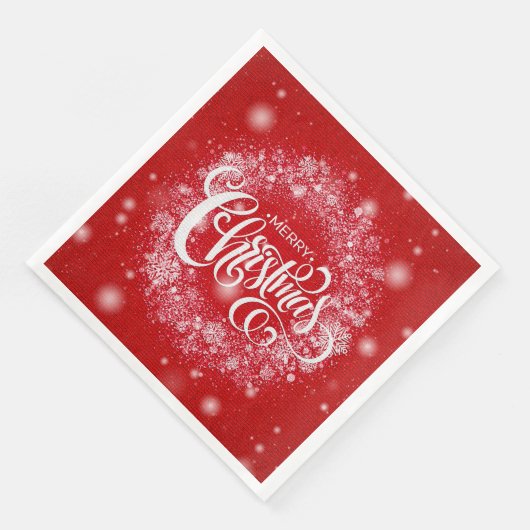 Elegant Merry Kerstparty Servet (Hoek)
