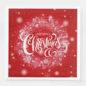Elegant Merry Kerstparty Servet (Voorkant)