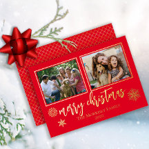 Elegant Merry kerstsnowflakes 2 Foto