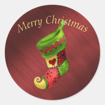 Elegant Merry kerststaart Sticker
