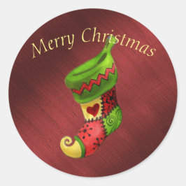 Elegant Merry kerststaart Sticker