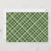 Elegant Merry Little Kersttree Green Pset Feestdagenkaart (Achterkant)