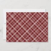 Elegant Merry Little Kersttree Pset Dark Red Feestdagenkaart (Achterkant)