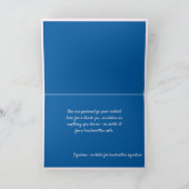 Elegant Merry Ornamenten Holiday Blue Kaart (Binnen)