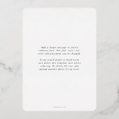 Elegant Merry Typographic Script Folie Feestdagenkaart (Achterkant)