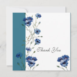 Elegant met blauwe bloemen