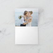 Elegant met de hand geschreven script 2 foto dank  bedankkaart (Binnen)