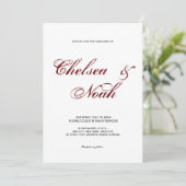 Elegant met de rode rode boeroendtekst kaart (Staand voorkant)