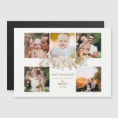 Elegant met gouden kerstflora 5-foto's (Voorkant / Achterkant)