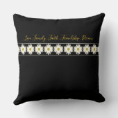 Elegant met inspirerende typografie kussen