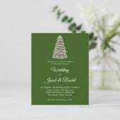 Elegant met kerstbomen Green Budget Weddenschap Ui (Staand voorkant)