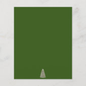 Elegant met kerstbomen Green Budget Weddenschap Ui (Achterkant)