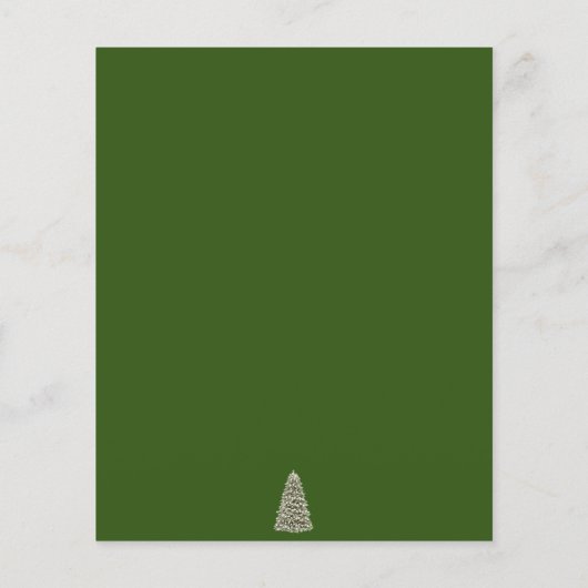 Elegant met kerstbomen Green Budget Weddenschap Ui (Achterkant)