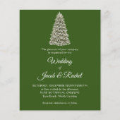 Elegant met kerstbomen Green Budget Weddenschap Ui (Voorkant)