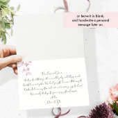 Elegant Met Liefde En Dankbaarheid Roze, Bourgondi Bedankkaart