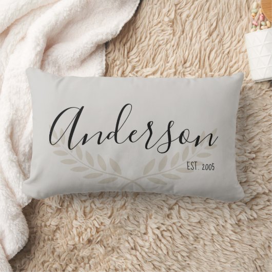 Elegant met Personaliseer Familienaam en test. Dat Kussen (Deken)