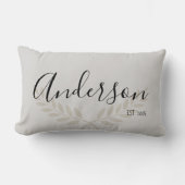 Elegant met Personaliseer Familienaam en test. Dat Kussen (Voorkant)