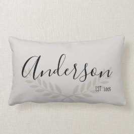 Elegant met Personaliseer Familienaam en test. Dat Kussen