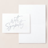 Elegant met sympathiescript folie kaarten (Display)