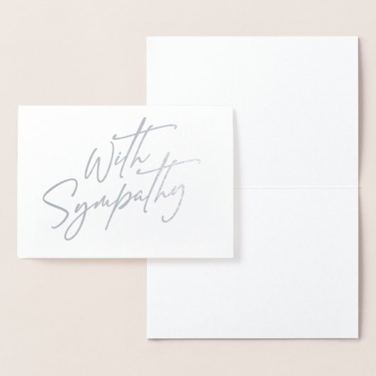 Elegant met sympathiescript folie kaarten (Display)
