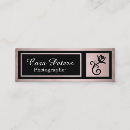 Elegant met ventilator minimalistisch fotograaf mini visitekaartje