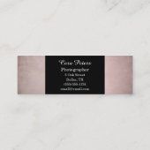 Elegant met ventilator minimalistisch fotograaf mini visitekaartje (Achterkant)