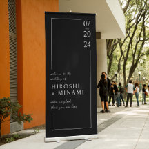 Elegant met witte Outline Custom Datum & Namen