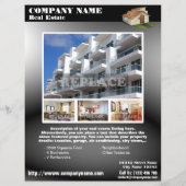 Elegant met witte QR-code (QR452) Flyer (Achterkant)