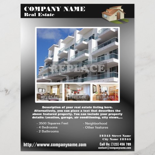 Elegant met witte QR-code (QR452) Flyer (Achterkant)