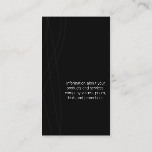 Elegant Metaal Goud Visitekaartje (Achterkant)