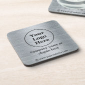 Elegant metaalzilver bier onderzetter (Linkerzijde)