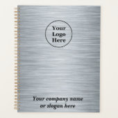 Elegant metaalzilver planner (Voorkant)