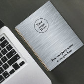 Elegant metaalzilver planner