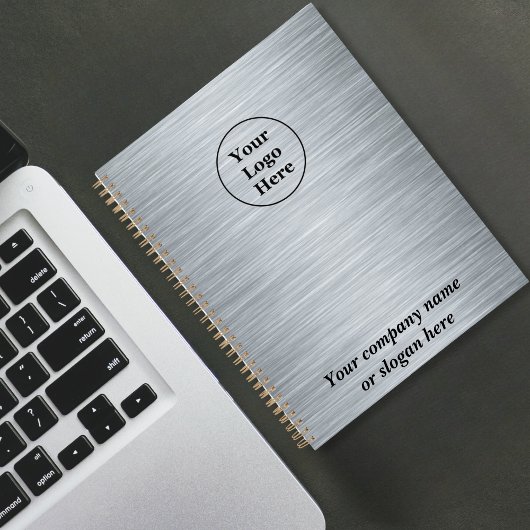 Elegant metaalzilver planner