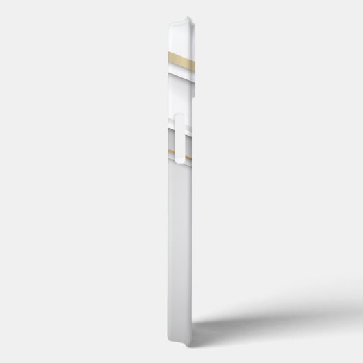 Elegant Metal 3D look Calligrafie Gold Monogram Case-Mate iPhone Case (Achterkant / Rechts)