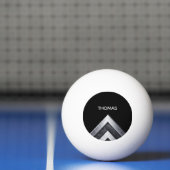 Elegant Metal Patroon Met Monogram Pingpongbal (Net)