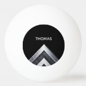 Elegant Metal Pattern Monogramed Pingpongbal (Voorkant)
