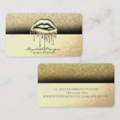 Elegant metalen druppelaar Glitter Visitekaartje (Voorkant / Achterkant)
