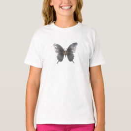 Elegant metalen vlinder Kinder T-shirt