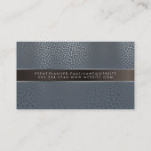 Elegant Metallic | Bed en Ontbijt Icoon Visitekaartje (Achterkant)