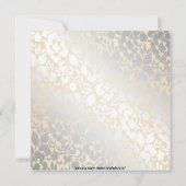 Elegant Metallic Beige First Community Invitation Kaart (Achterkant)