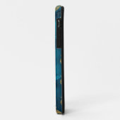 Elegant Metallic Blauwgroen Gold Pineapple Chic Case-Mate iPhone Case (Achterkant/links)