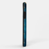 Elegant Metallic Blauwgroen Gold Pineapple Chic Case-Mate iPhone Case (Achterkant/rechts)