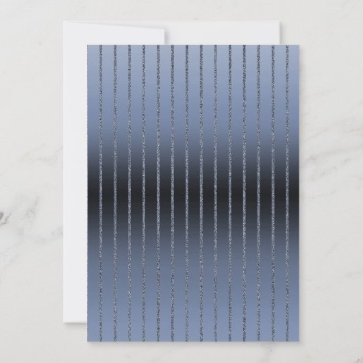 ELEGANT METALLIC BLUE GOLD PATROON BIRTHDAY 2 KAART (Achterkant)