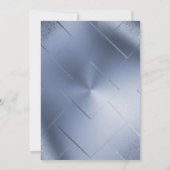 ELEGANT METALLIC BLUE GOLD PATTERN BIRTHDAY KAART (Achterkant)