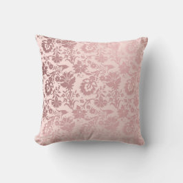 Elegant Metallic Blush Pink Decorative Floral Kussen