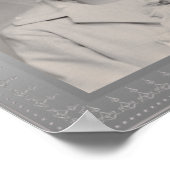 Elegant metallic border lijst aangepaste foto poster (Hoek)