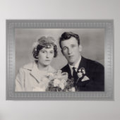 Elegant metallic border lijst aangepaste foto poster (Voorkant)