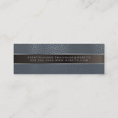 Elegant Metallic Confetti Luxe Mini Visitekaartje (Achterkant)